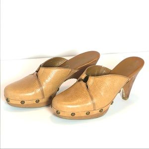 Cole Haan | Leather Kenna Clog Mule Heels